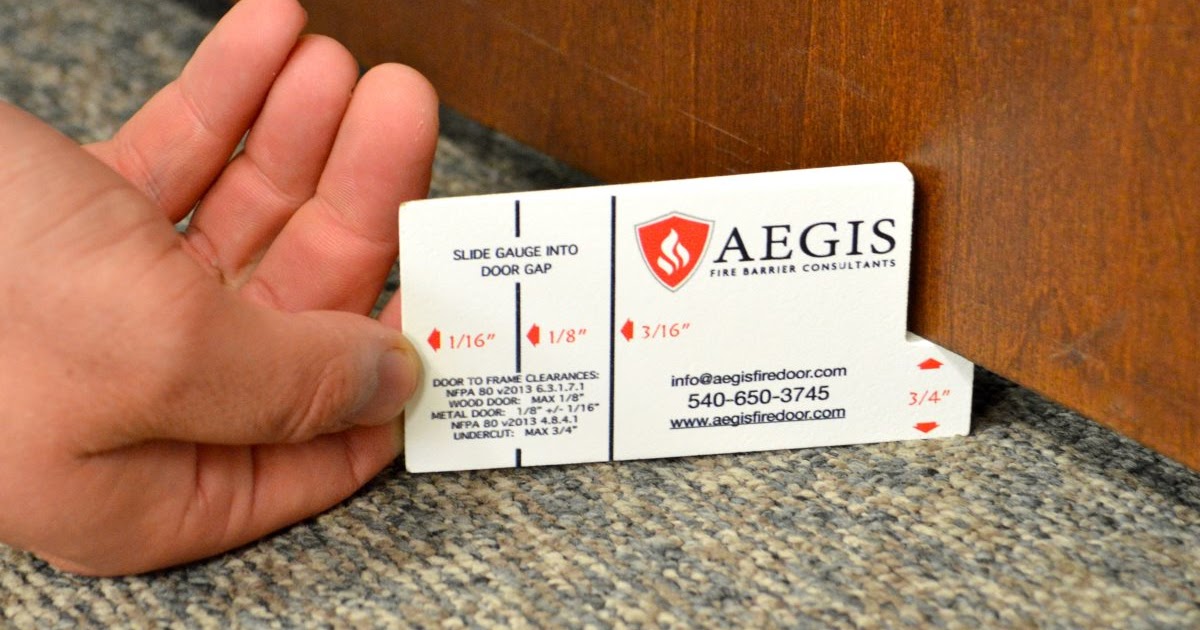 Blog of Aaron J. Fire Door Gap Size Allowances Am I protected?