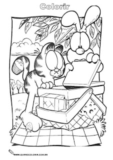 garfield coloring pictures
