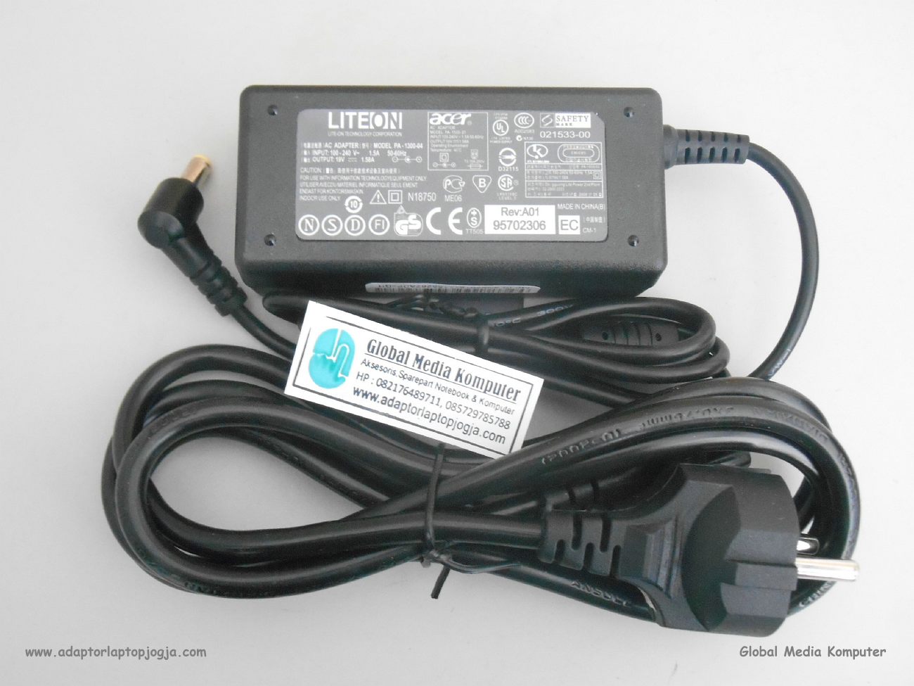 Adaptor Laptop Acer AO D250. D255, ZG3, KAV60 Replacement Global Media Komputer Toko