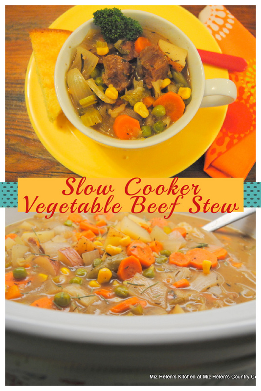 Slow Cooker Vegetable Beef Stew
