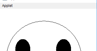 Program to display smile face using applet |Java Program|