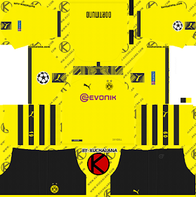 Borussia Dortmund 2019/2020 Kit - Dream League Soccer Kits