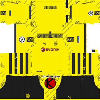 Borussia Dortmund 2019/2020 Kit - Dream League Soccer Kits