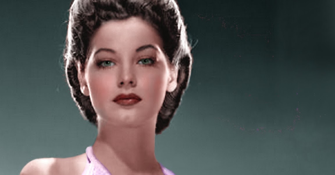 Colors for a Bygone Era Young Ava Gardner, colorized from a late 1940s
