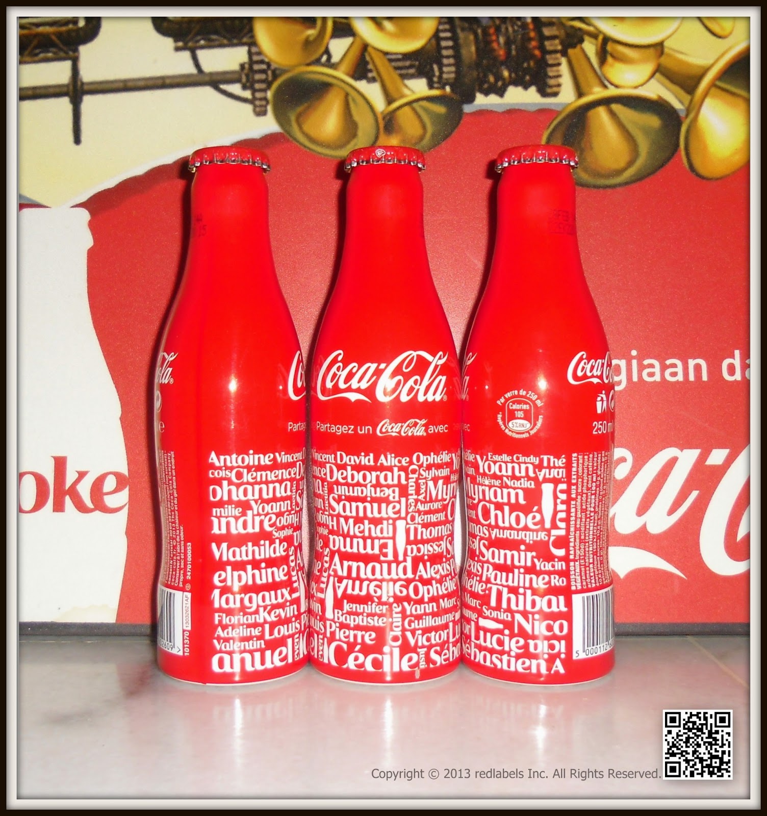 Aluminum Bottle Collector Club CocaCola Share a Coke with 150 Names Aluminium Bottle France 2013