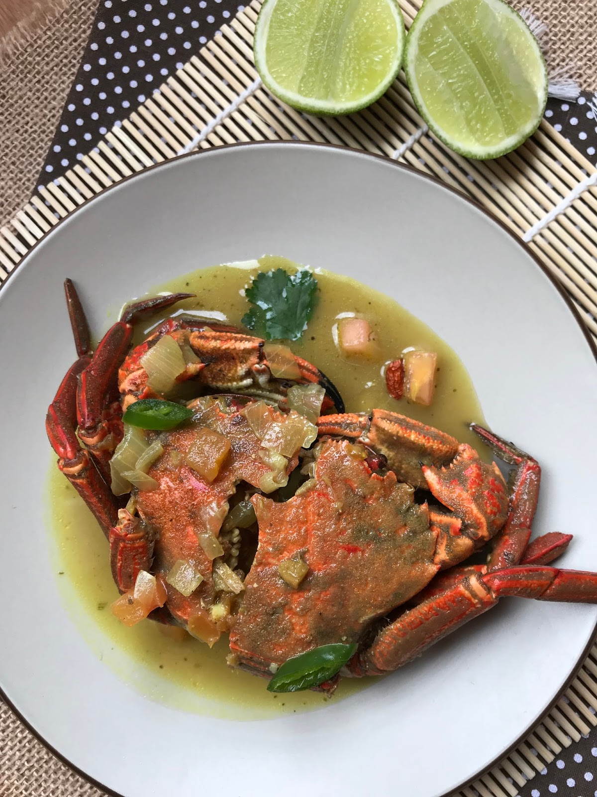 Jamaican curry crabs (nécoras al curry). Cocinas del Mundo