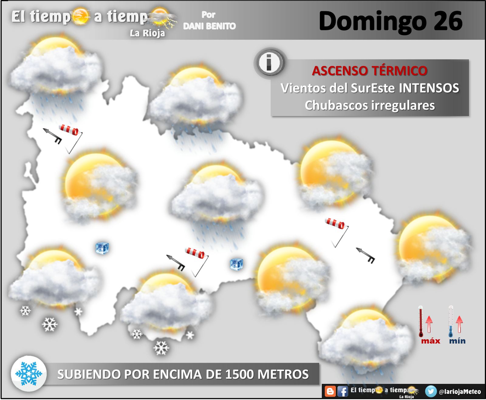 El Tiempo a tiempo La Rioja Predicción del tiempo en La Rioja del 24