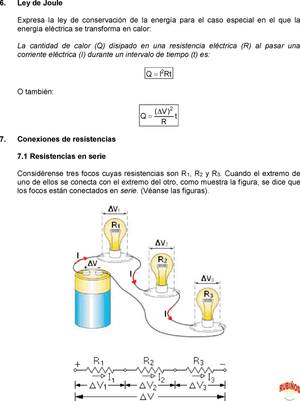 Corriente Circuitos Electricos Electrodinamica Ohm Resistencias En Serie Paralelo Kirchhof Formulas Ejemplos Y Ejercicios Resueltos De Fisica Basica Y Pre Universidad Pdf
