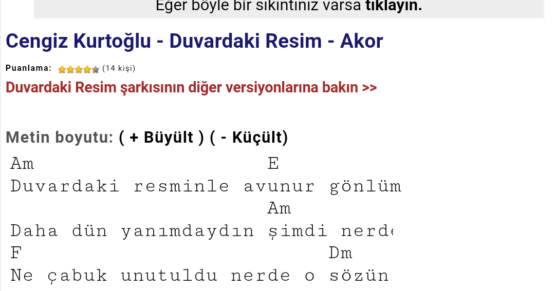 Duvardaki resim akor GitarSound Duvardaki resim akor GitarSound