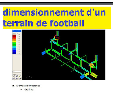 Dimensionnement d'un terrain de football avec le logiciel Effel Structure