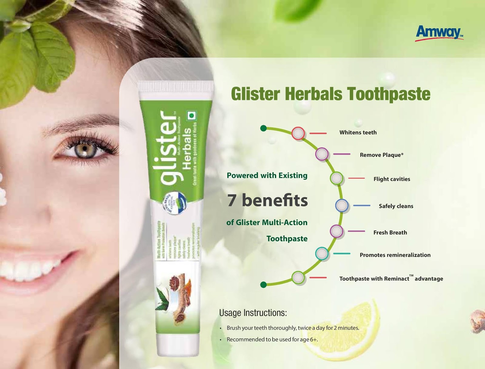 Think Like No Box GLISTER Multi Action Toothpaste Herbals