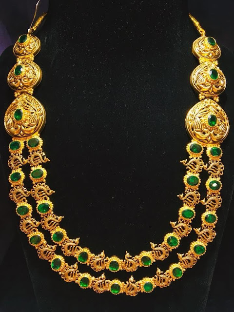 Two Layer Emerald Peacock Long Set Two Layer Emerald Peacock Long Set