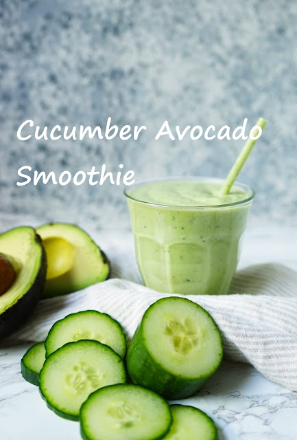 Cucumber avocado smoothie