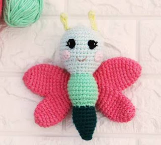 PATRON GRATIS MARIPOSA AMIGURUMI 42405