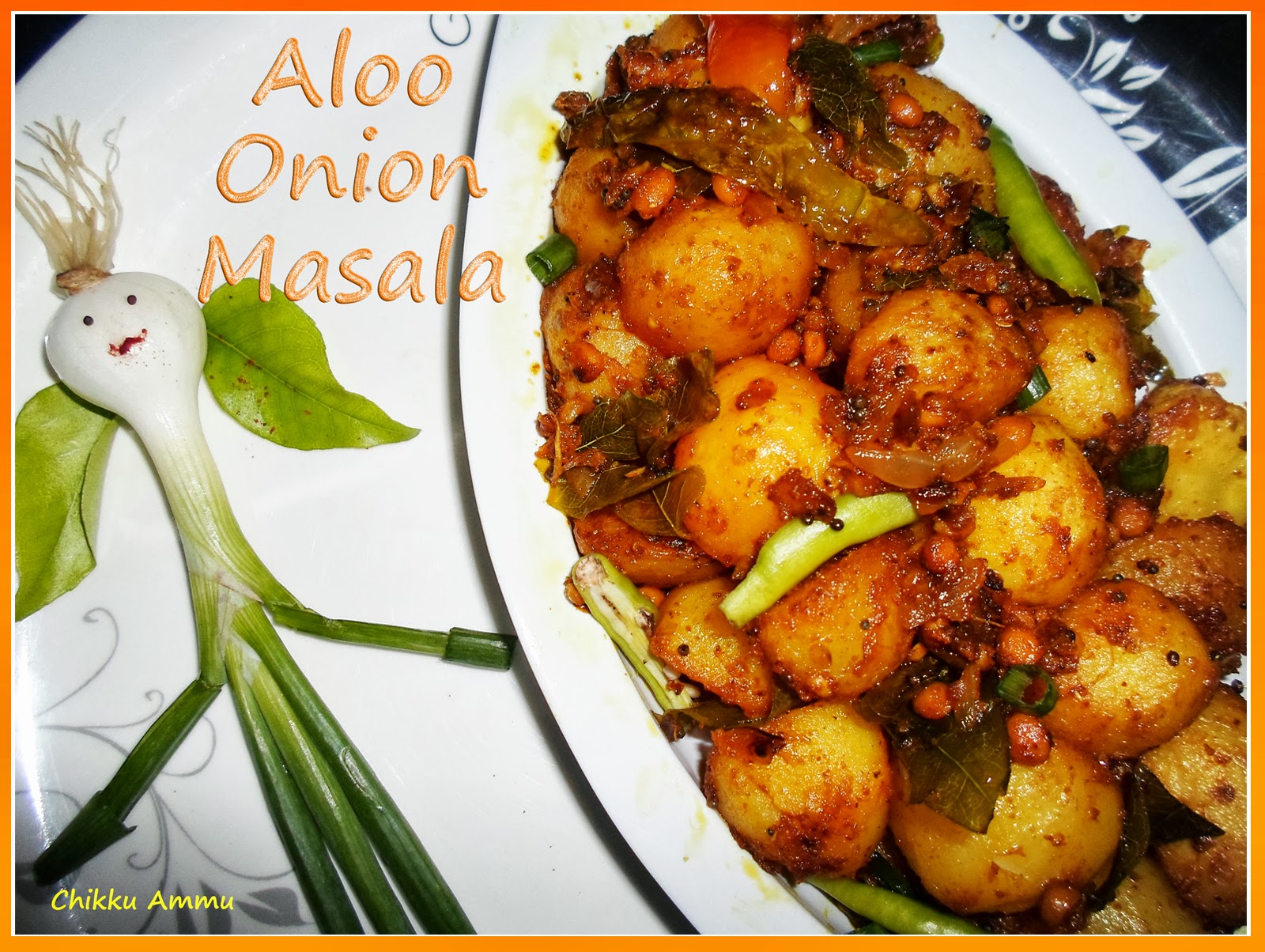 Chikkus Kitchen Aloo Onion Masala Recipe / Baby potatoes Onion Masala