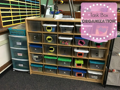 Task box/ independent work time organization for Special Education
