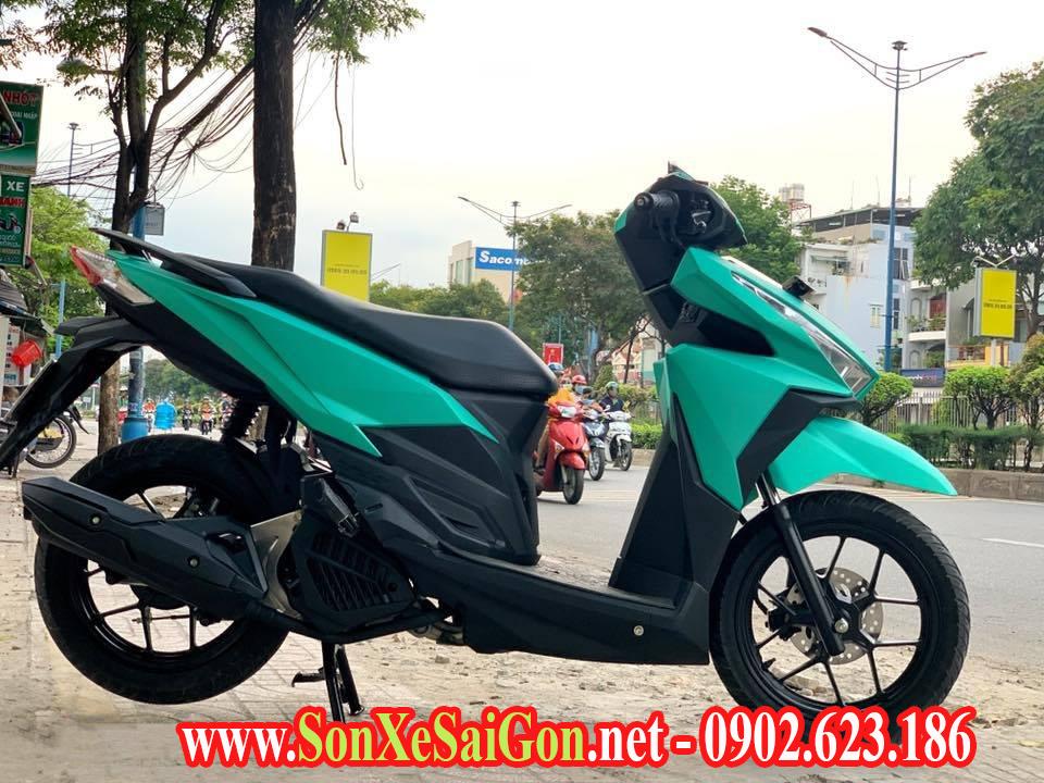 VARIO XANH NGỌC BÍCH  SƠN XE HOÀNG PHÚC