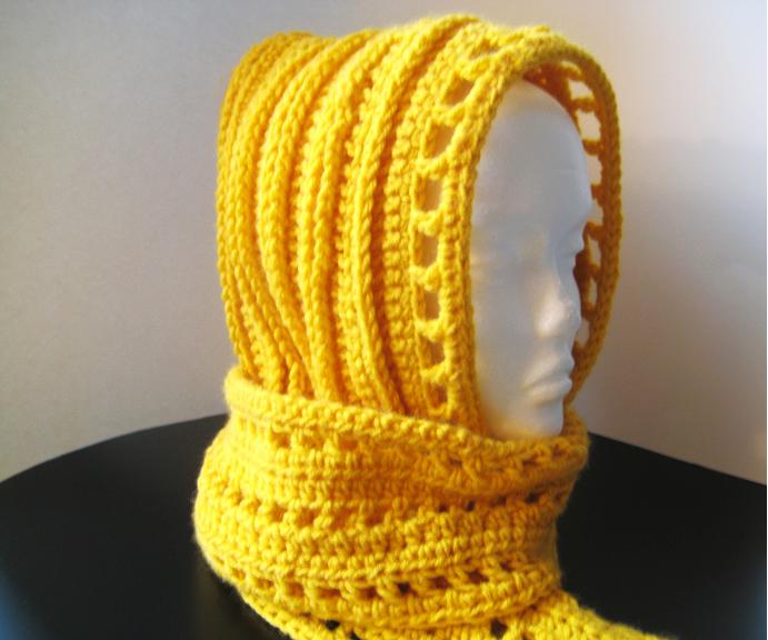 Hooded Scarf - AllFreeCrochet.com - Free Crochet Patterns, Crochet