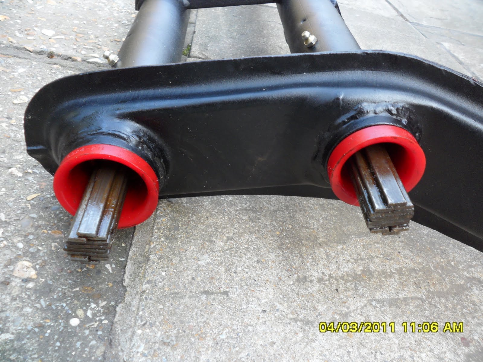 Martins SWB Rat restoration Building up a VW Front Beam