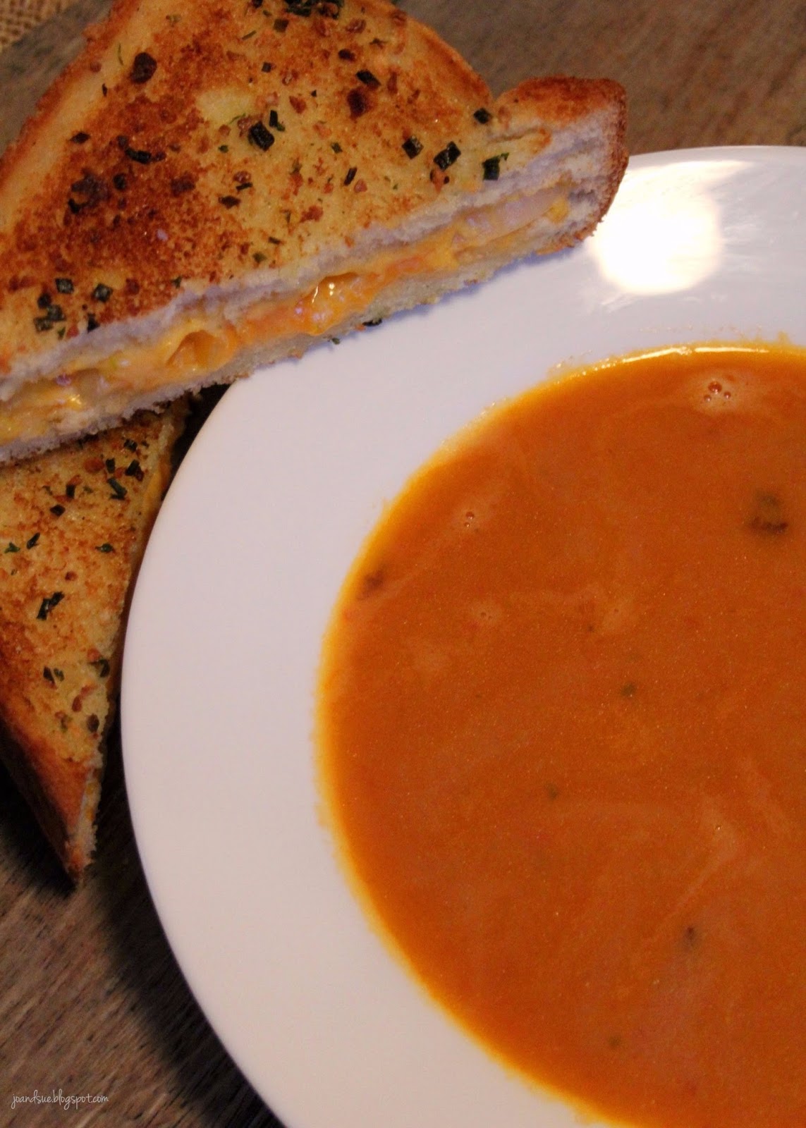 Jo and Sue THE BEST Tomato Soup and THE BEST Grilled Cheese Sandwiches