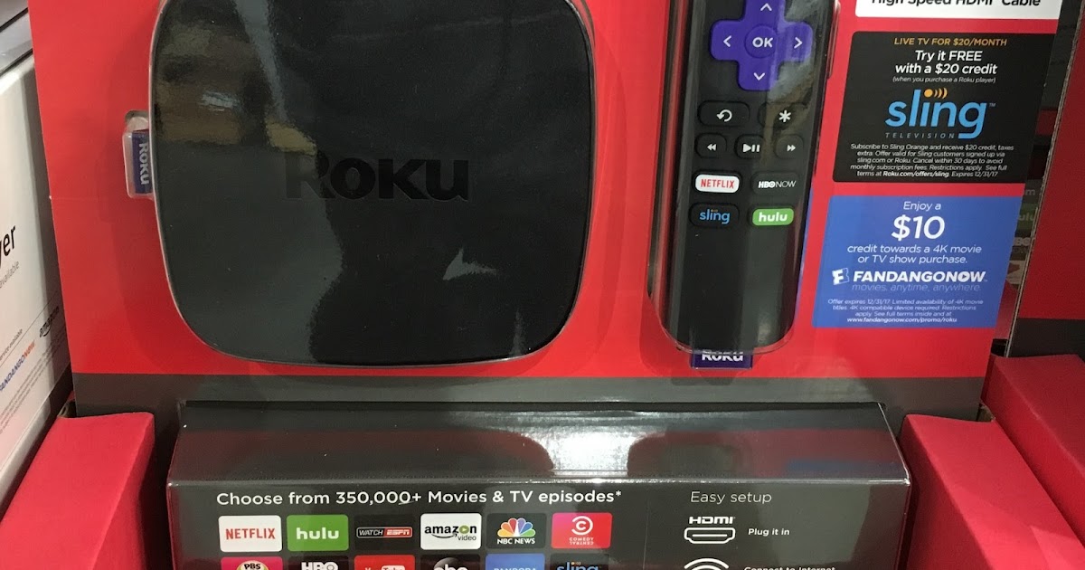 Roku Premiere+ Streaming Media Player Costco Weekender