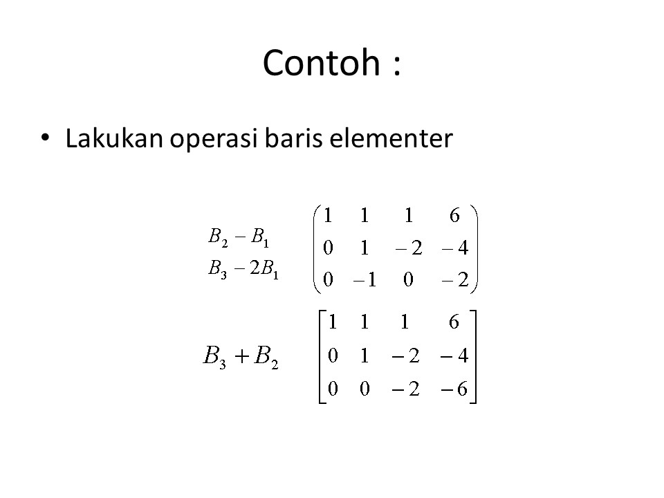 Metode numerik: penyelesaian persamaan linier, Eliminasi Gauss