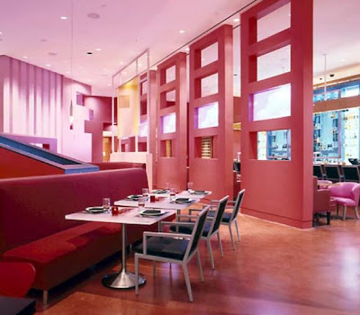 Restaurant Interior Design Ideas Red Sofa