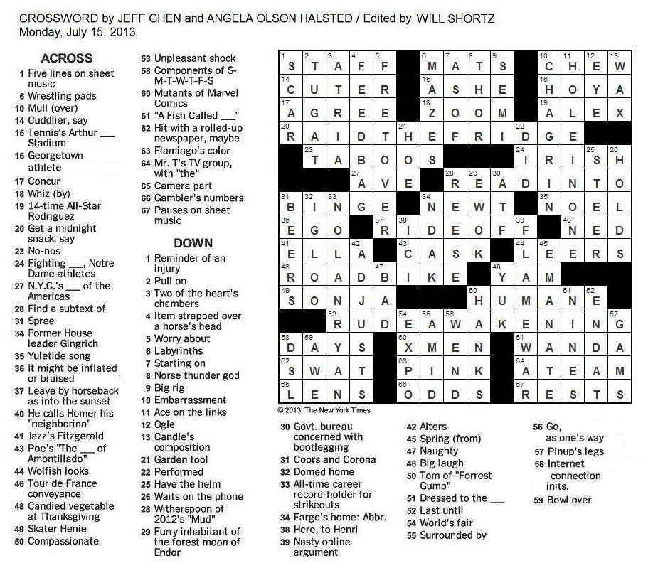 Times crossword