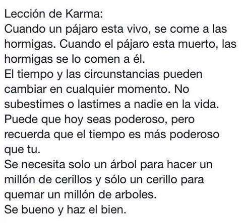 Karma: principio de acción-reacción