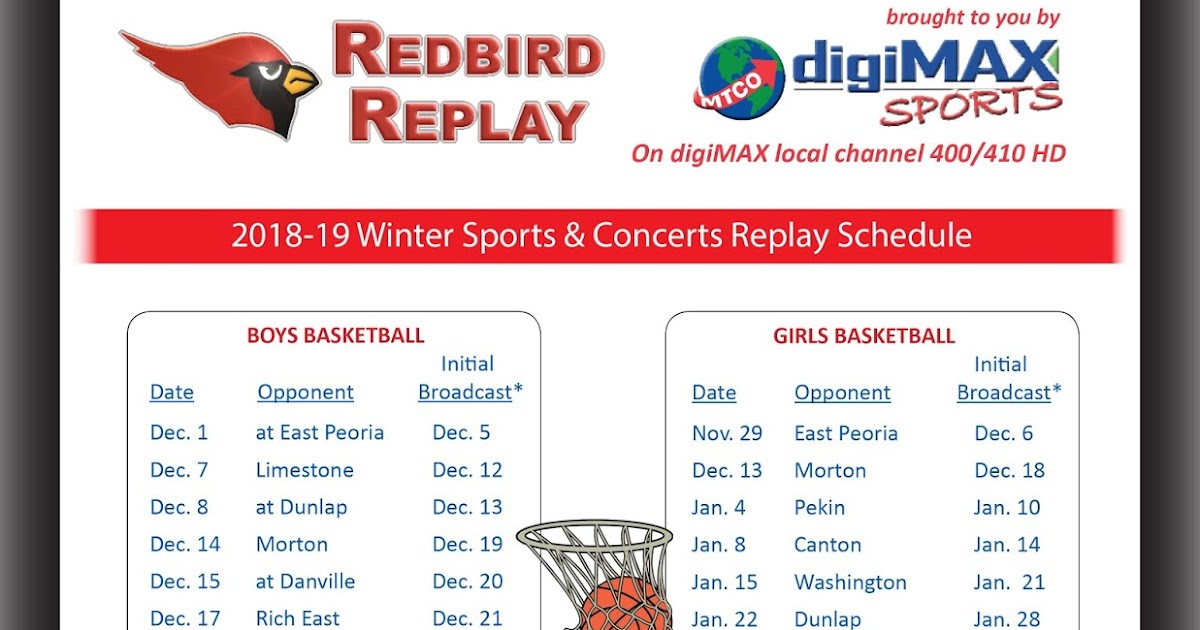 MTCO News: Redbird Replay Schedule MTCO News: Redbird Replay Schedule