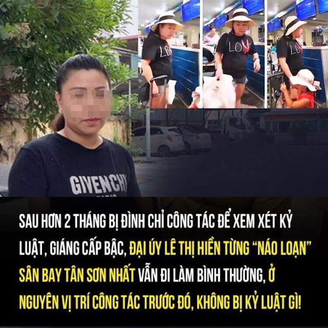 Nữ đại ý làm loạn ở sân bay "mày biết tao là ai không" Tân Sơn Nhất vẫn không bị kỷ luật