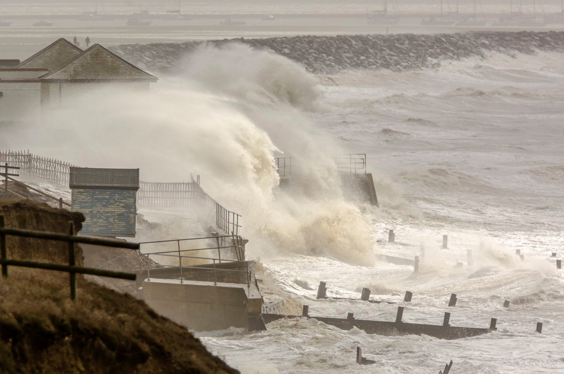 Enjoy Milford on Sea: Storm Ellen swallows last beach hut