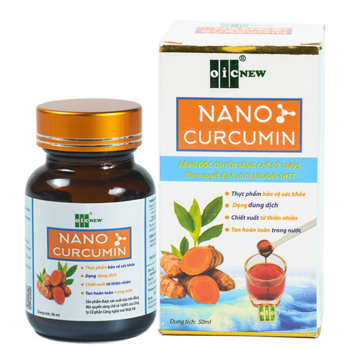[Mua 3 tặng 1] Liquid Nano Curcumin OIC, bảo vệ và làm lành các tổn thương niêm mạc dạ dày
