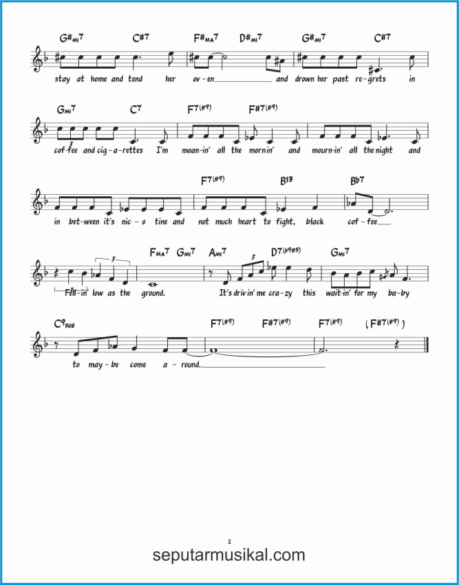 черный кофе аккорды