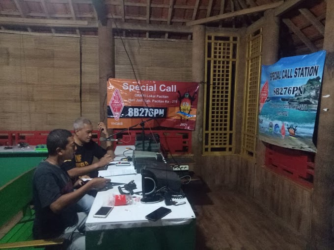 Sambutan Ketua ORARI Daerah Jatim YB3VO dalam Special Call 8B276PN