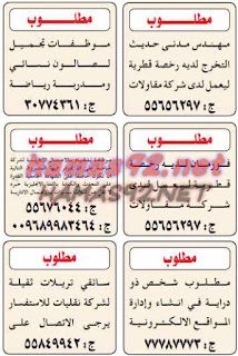 وظائف خالية من الصحف القطرية الاحد 02-08-2015 %25D8%25A7%25D9%2584%25D8%25AF%25D9%2584%25D9%258A%25D9%2584%2B%25D8%25A7%25D9%2584%25D8%25B4%25D8%25A7%25D9%2585%25D9%2584%2B2