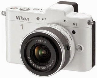 Nikon 1 V1 Mirrorless Camera (White, Body with 10-30 mm Lens)