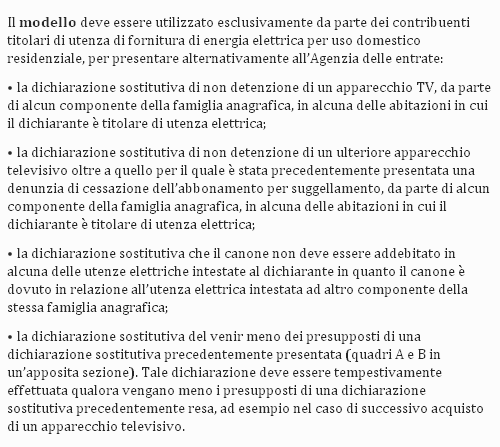 SCARICARE MODULO DISDETTA CANONE RAI DA