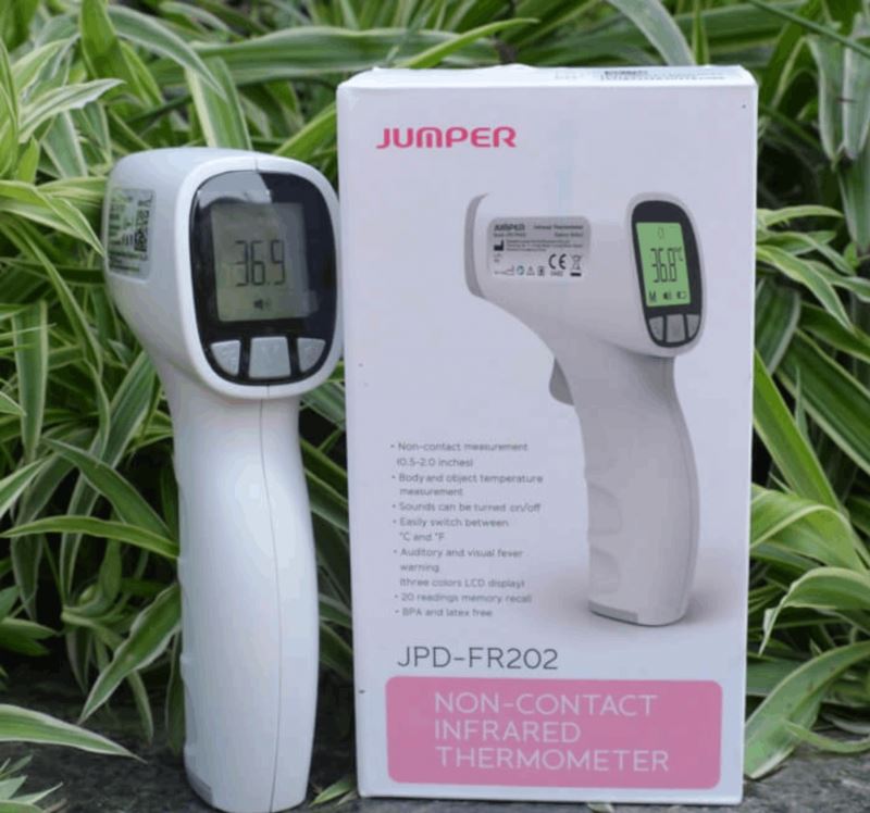 Nhiệt Kế Hồng Ngoại Bắn Trán Jumper
