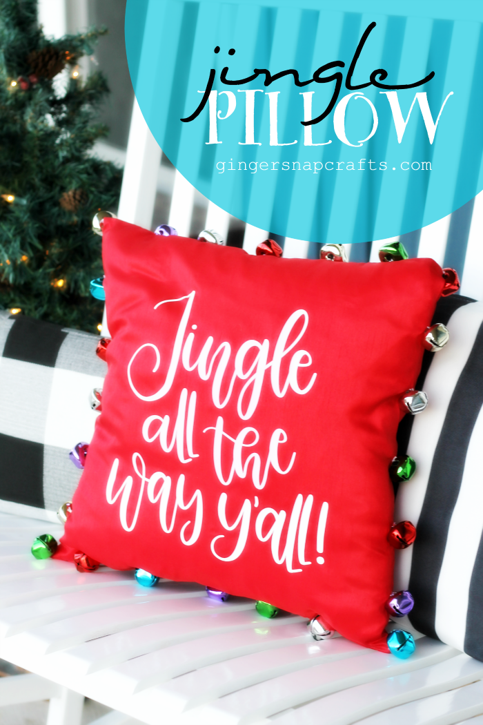 Ginger Snap Crafts Jingle Pillow {tutorial}