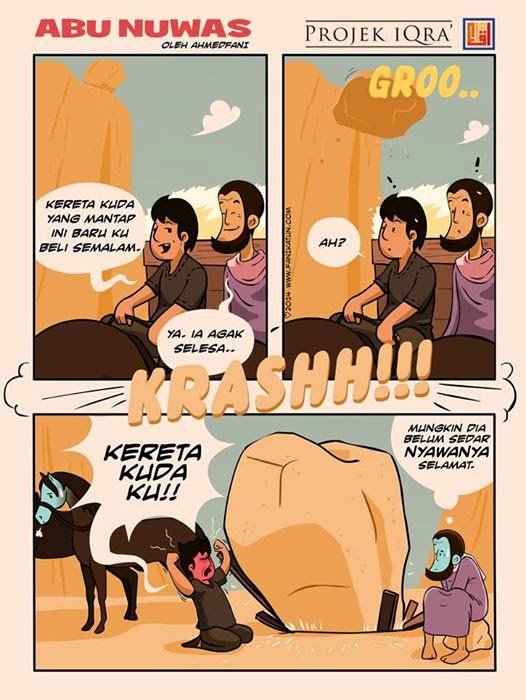 Bersyukur, cara bersyukur, mengungkapkan kesyukuran, jadi insan bersyukur, nilai-nilai murni – terima kasih, komik Islam, komik Abu Nawas