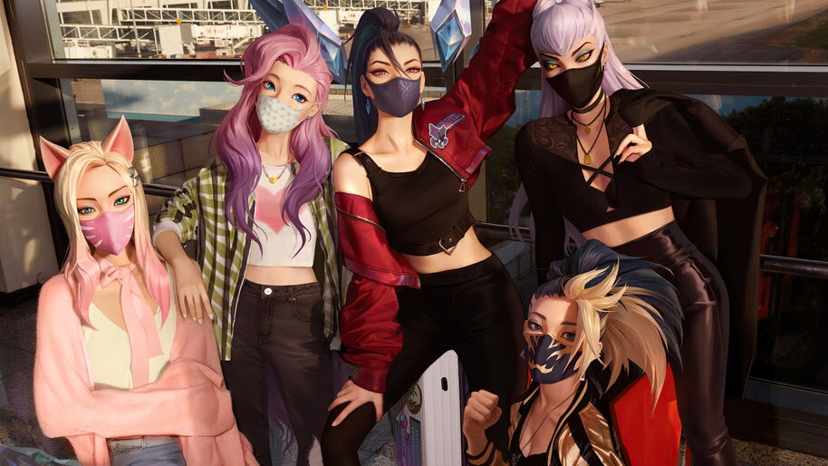 K/DA, 2020, Ahri, Seraphine, Kai'Sa, Evelynn, Akali, 4K, #7.2947 Wallpaper