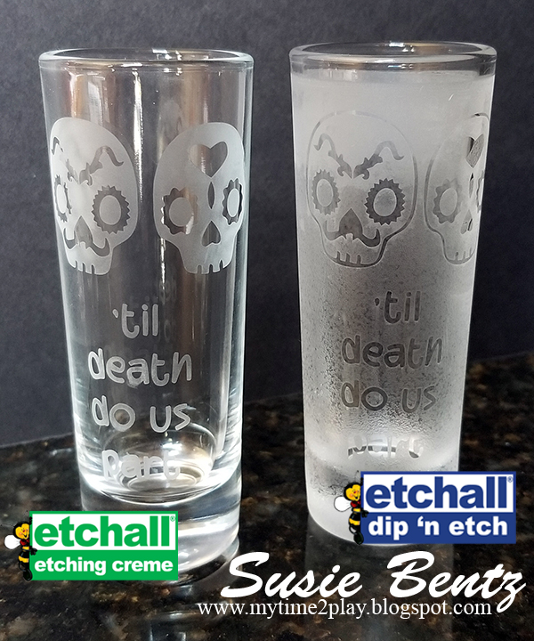 My Time To Play: Shot Glasses - Positive and Negative Glass Etching