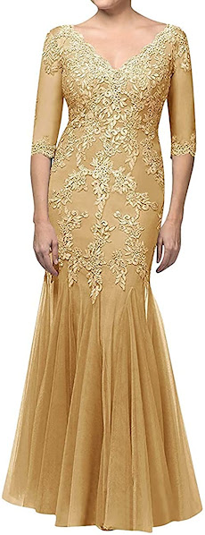 Best Gold Mother of The Bride Dresses