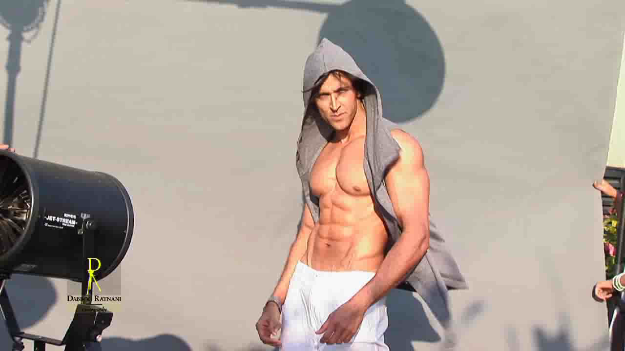 Hrithik Roshan and his amazing abs. shot by his friend and photographer dab...