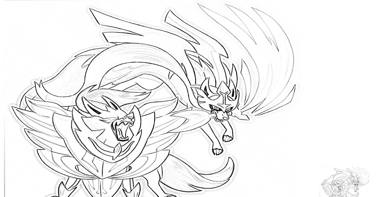 10 Zacian Pokémon Coloring Pages for Unleashing Your Inner Artist