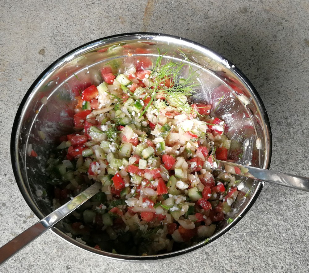 Barbaras Spielwiese: Bulgarischer Schopska-Salat