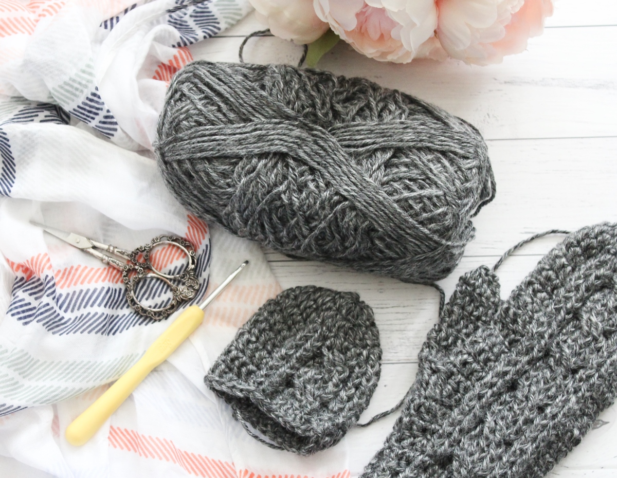 Crochet Cabled Mittens Free Pattern from All About Ami Threadbare