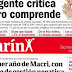 CLARÍN: DOS PORTADAS, LA MISMA CRISIS Y LA MISMA COBERTURA