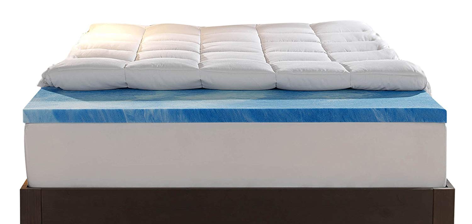 home classic gel memory foam mattress topper